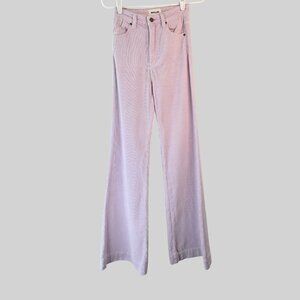 Rolla's Eastcoast Flare Pants Womens 24 Corduroy High Waist Purple Bell Bottom